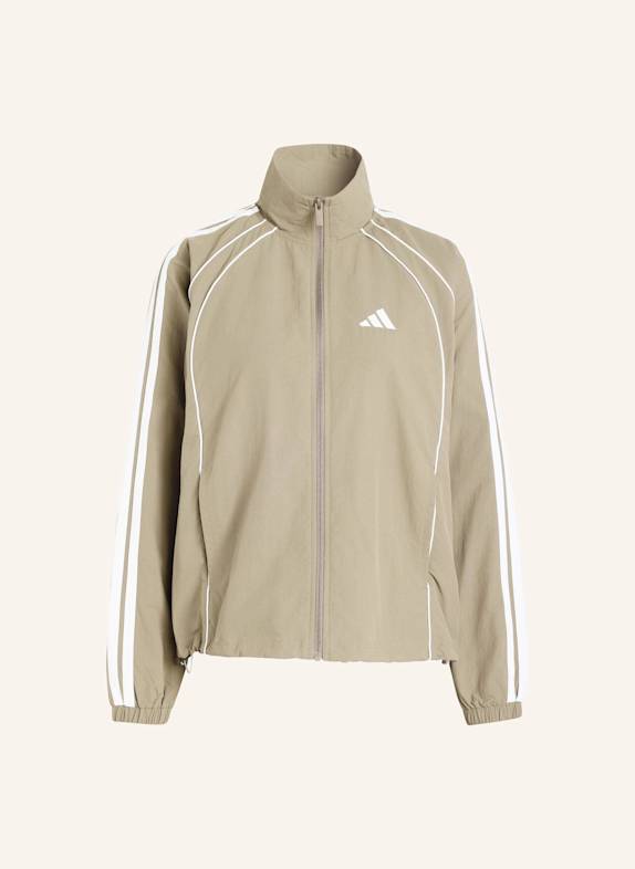 adidas ICONIC TRAININGSJACKE, GEWEBT, 3-STREIFEN KHAKI