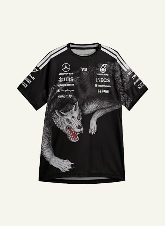 Y-3 Y-3 MERCEDES - AMG PETRONAS FORMEL 1 TEAM FAHRER KURZARM-JERSEY SCHWARZ