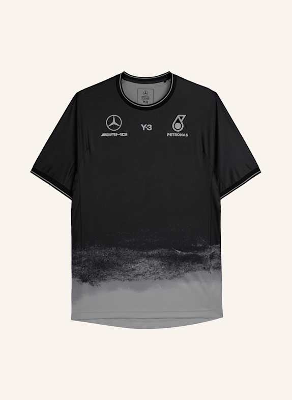 Y-3 Y-3 MERCEDES AMG PETRONAS FORMULA 1 TEAM MECHANICS KURZÄRMELIGES JERSEY SCHWARZ