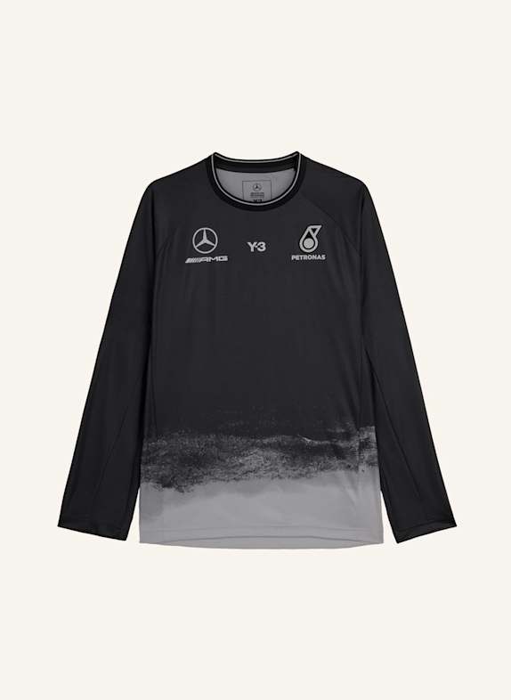 Y-3 Y-3 MERCEDES MECHANICS LANGÄRMELIGES JERSEY SCHWARZ