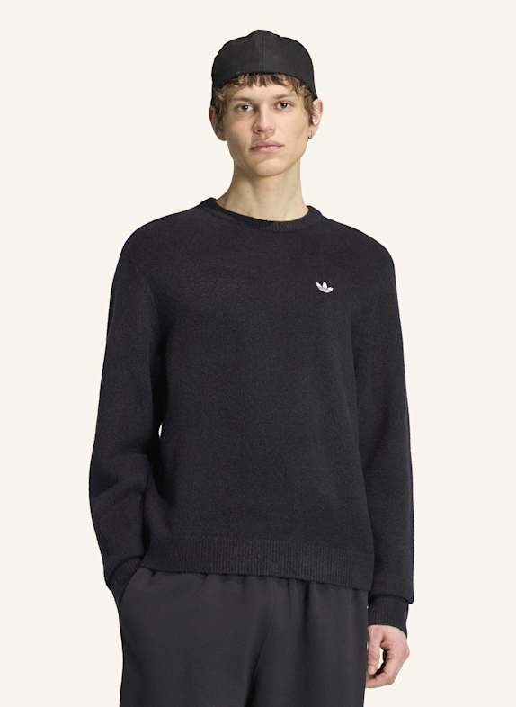 adidas Originals TREFOIL ESSENTIALS STRICKPULLOVER SCHWARZ