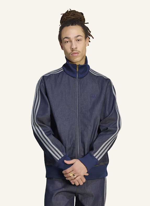 adidas Originals FIREBIRD ADICOLOR ORIGINALS JACKE, RAW DENIM BLAU