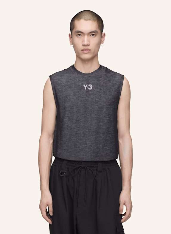 Y-3 Y-3 MERCEDES ENGINEERED TANK-TOP SCHWARZ/ GRÜN
