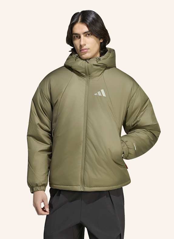 adidas TERREX TERREX MULTI PRIMALOFT JACKE, KAPUZE, ISOLIEREND GRÜN