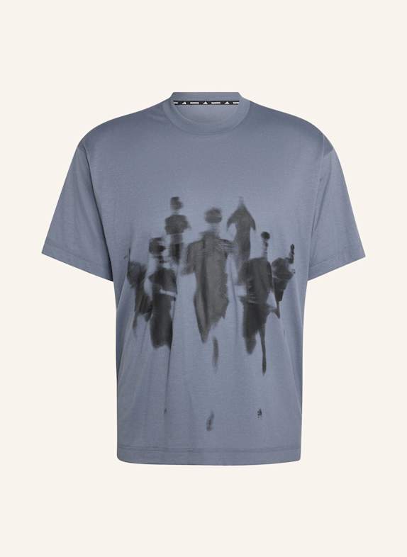 adidas ADI365 ASPYRE RUNNING GRAFIK T-SHIRT GRAU/ SCHWARZ