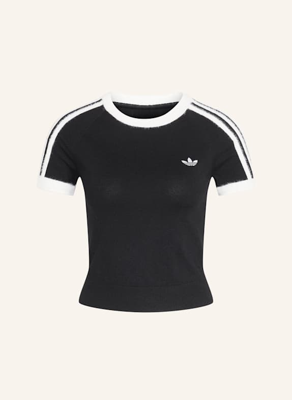 adidas Originals T-SHIRT, GEWIRKTES MATERIAL SCHWARZ/ WEISS