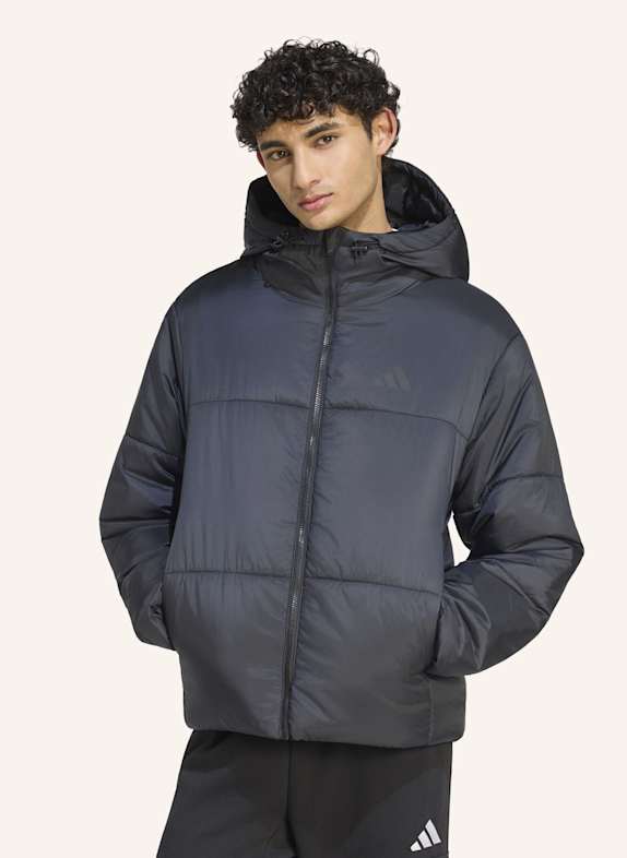 adidas ESSENTIALS HIGHLOFT PUFFER JACKE, ISOLIERT SCHWARZ
