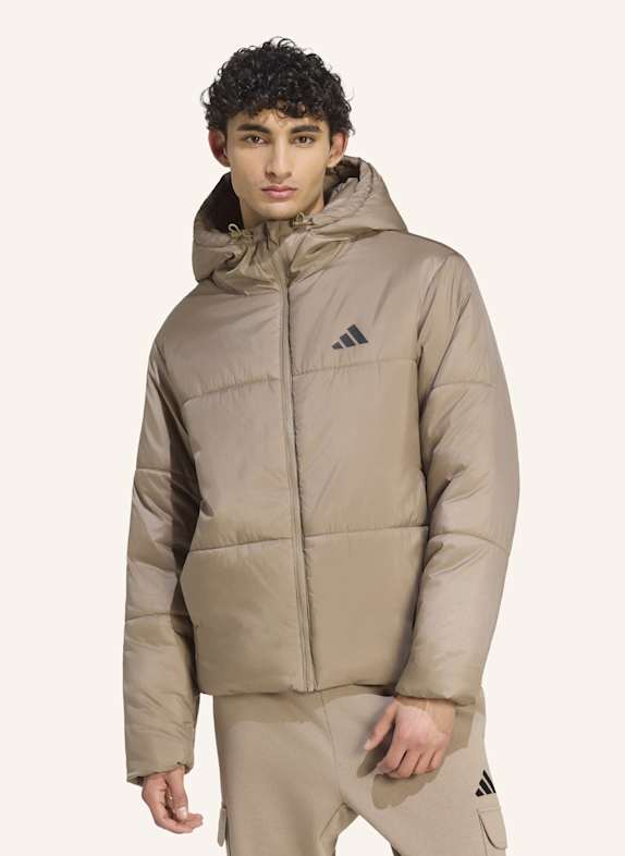adidas ESSENTIALS HIGHLOFT PUFFER JACKE, ISOLIERT KHAKI