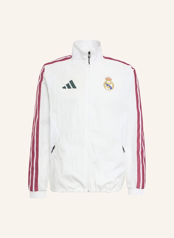 adidas REAL MADRID ANTHEM HEIMJACKE WEISS