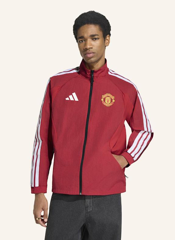 adidas MANCHESTER UNITED ANTHEM HEIMJACKE ROT