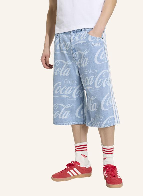 adidas Originals COCA-COLA CLASSIC SPORT DENIM JORT BLAU