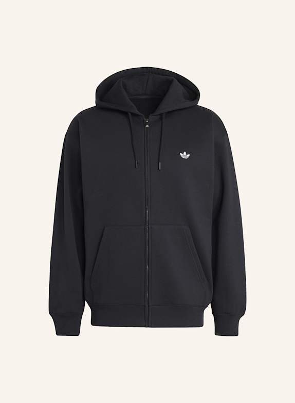 adidas Originals TREFOIL ESSENTIALS HOODIE, LOCKER GESCHNITTEN, MIT DURCHGEHENDEM REISSVERSCHLUSS SCHWARZ