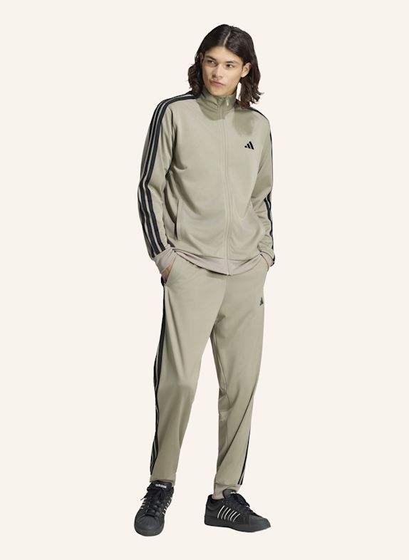 adidas Trainingsanzug DAYREADY mit Galonstreifen SCHWARZ