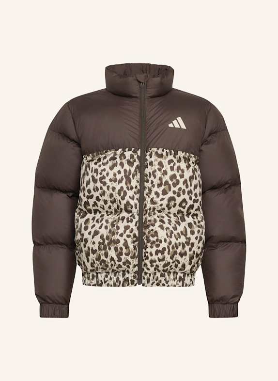 adidas KUNSTDAUNENJACKE, ALLOVER-PRINT BRAUN/ BEIGE
