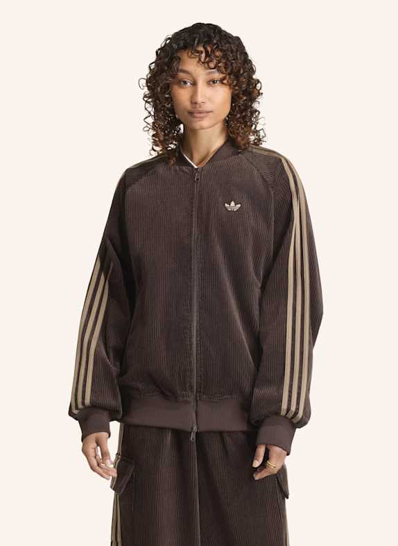 adidas Originals CORDUROY SST ORIGINALS JACKE, OVERSIZED BRAUN