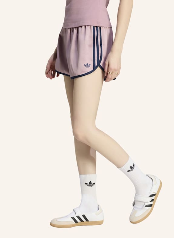 adidas Originals SATIN 3S SPRINTER SHORTS LILA/ BLAU