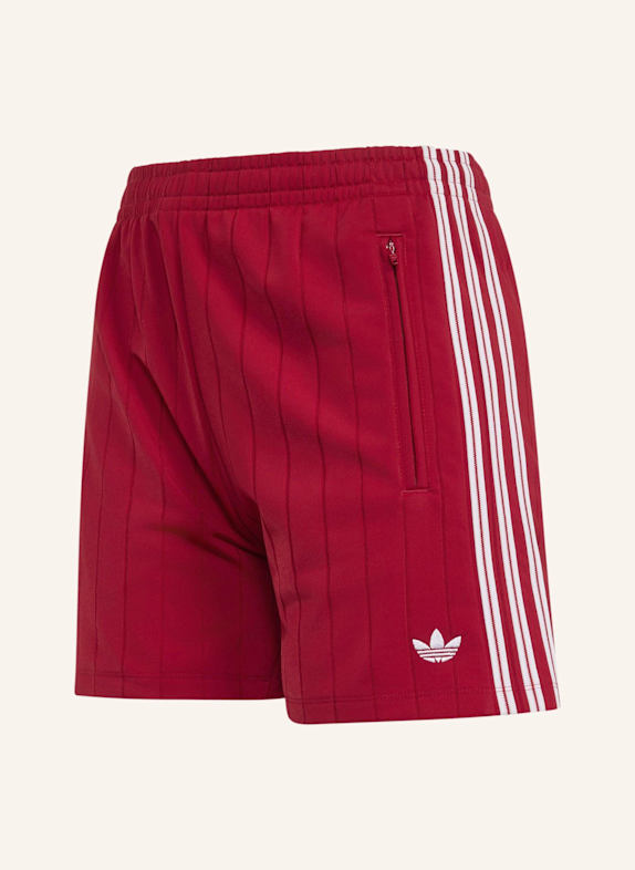 adidas Originals PINSTRIPE FIREBIRD SHORTS ROT/ WEISS