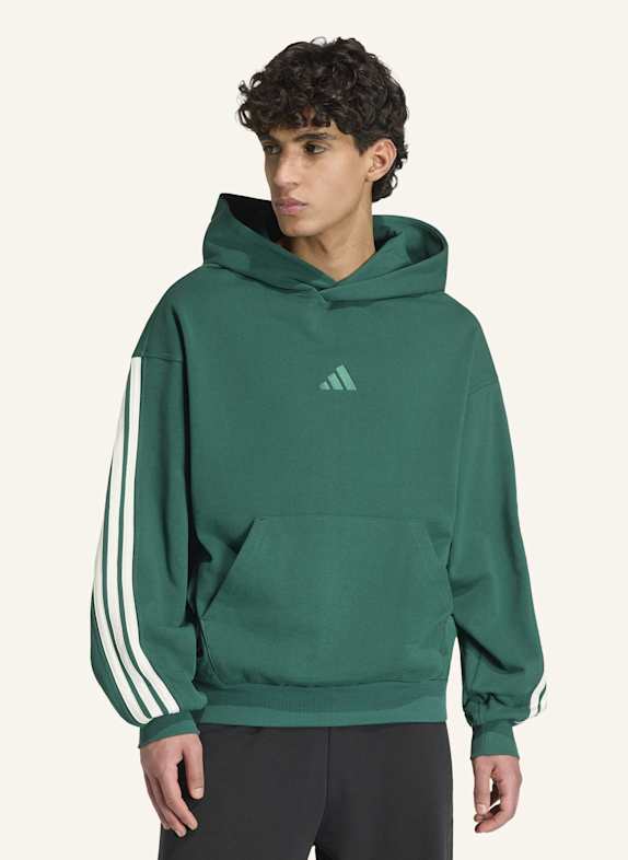 adidas ADIDAS KIT 3-STREIFEN HOODIE GRÜN/ WEISS