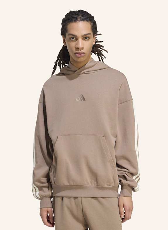 adidas ADIDAS KIT 3-STREIFEN HOODIE WEISS