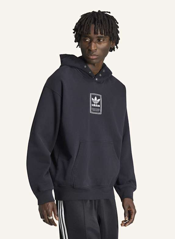 adidas Originals ELEVATED GFX HOODIE SCHWARZ