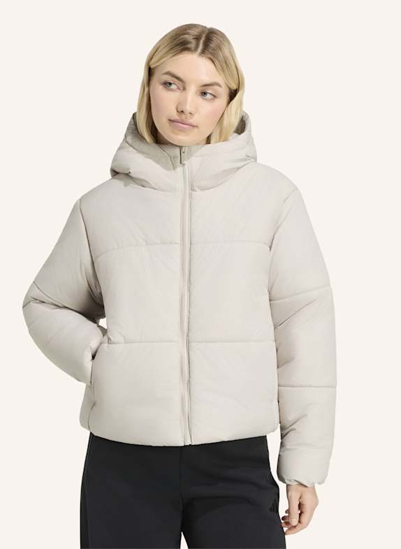 adidas ESSENTIALS HIGHLOFT PUFFER JACKE, ISOLIERT BEIGE