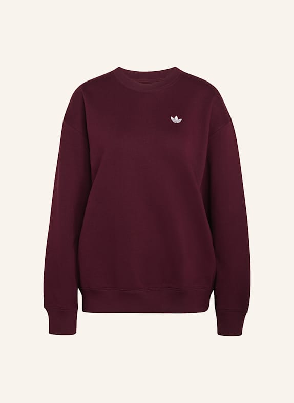 adidas Originals ESSENTIALS CREW LONG FLEECE OS SWEATSHIRT ROT