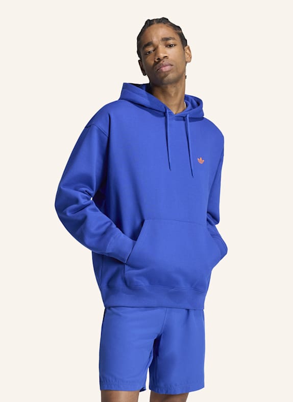 adidas Originals TREFOIL ESSENTIALS LOOSE HOODIE BLAU