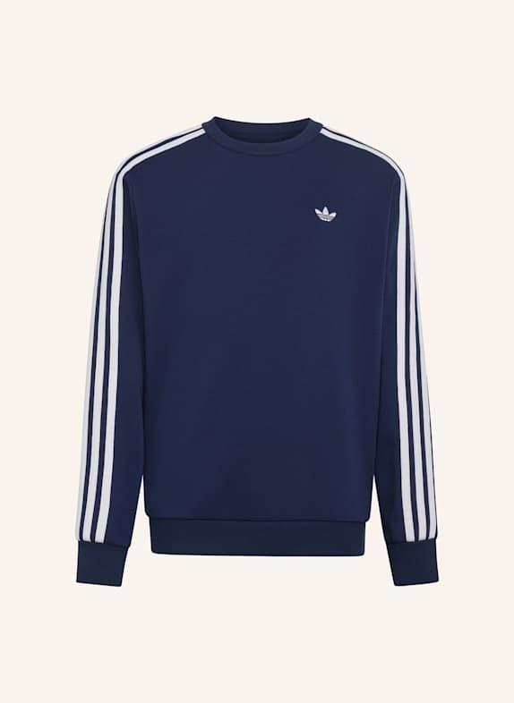 adidas Originals LOCKERES 3-STREIFEN RUNDHALS-SWEATSHIRT BLAU