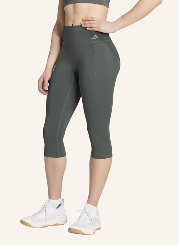 adidas OPTIME WORKOUT CONTOUR CAPRI-LEGGINGS SCHWARZ