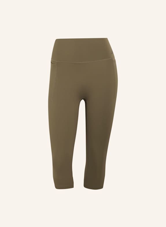 adidas OPTIME WORKOUT CONTOUR CAPRI-LEGGINGS KHAKI