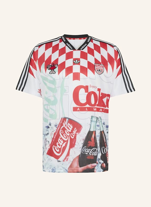 adidas Originals ADIDAS X COCA-COLA CLASSIC SPORT MASH-UP TRIKOT WEISS