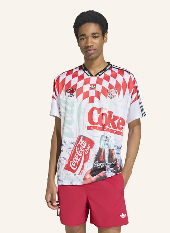 adidas Originals ADIDAS X COCA-COLA CLASSIC SPORT MASH-UP TRIKOT WEISS