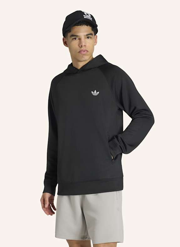 adidas Originals TREFOIL ESSENTIALS SPACER HOODIE SCHWARZ