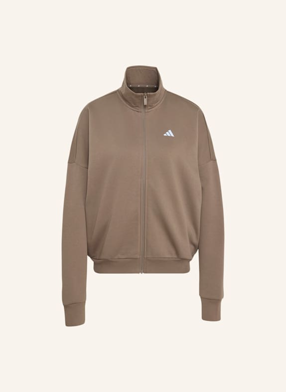 adidas 3-STREIFEN STUDIO TRACK TOP BRAUN