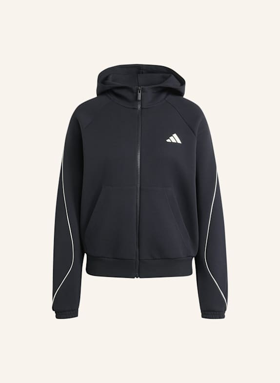 adidas STADIUM SMALL LOGO KAPUZENJACKE SCHWARZ