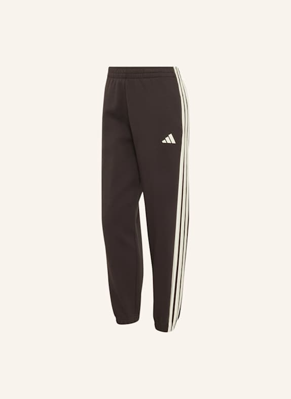 adidas STADIUM 3-STREIFEN REGULAR HOSE BRAUN