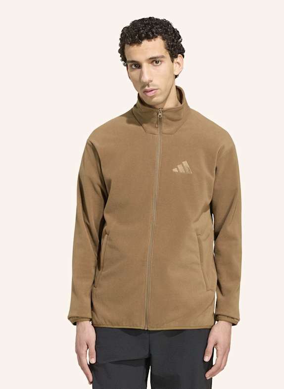 adidas TERREX TERREX MULTI ESSENTIALS FLEECEJACKE, DURCHGEHENDER REISSVERSCHLUSS BRAUN