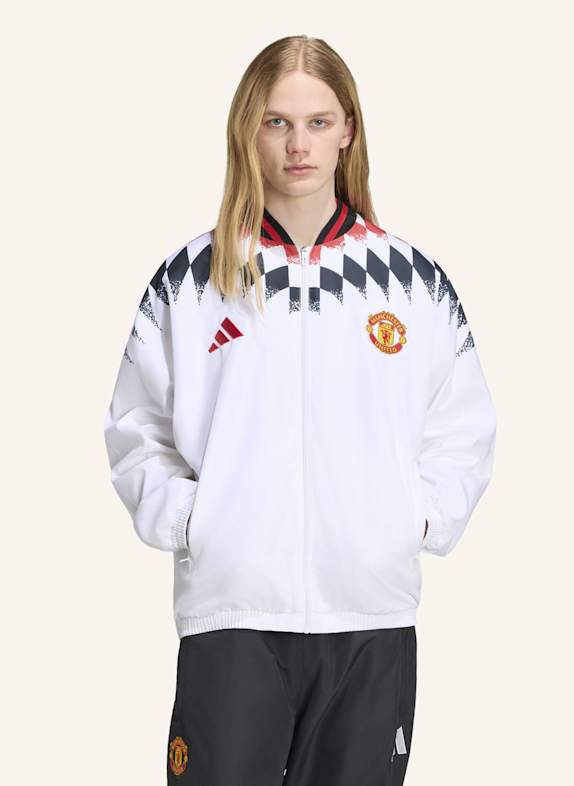 adidas MANCHESTER UNITED STADIUM TRAININGSJACKE WEISS