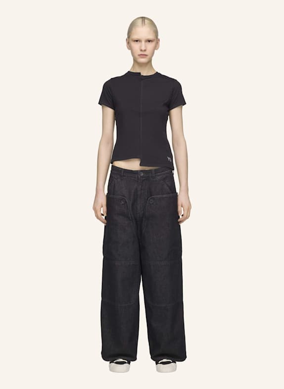 Y-3 Y-3 HOSE, DENIM, GERADES BEIN SCHWARZ