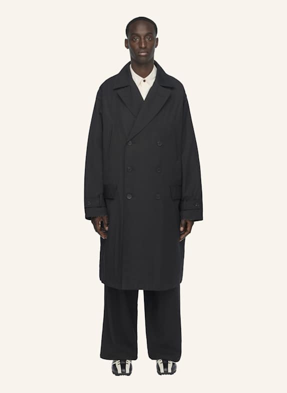 Y-3 Y-3 SPUN NYLON CABBAN MANTEL SCHWARZ