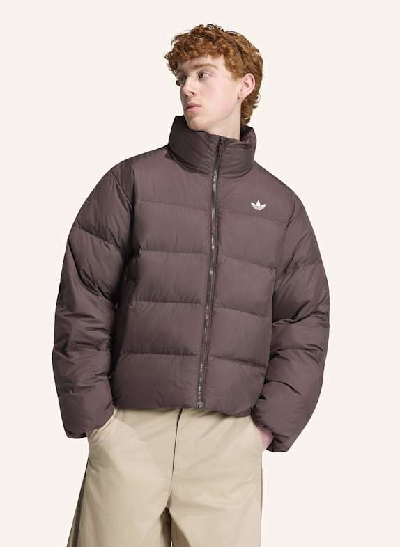 adidas Originals REGENJACKE, STEHKRAGEN BRAUN