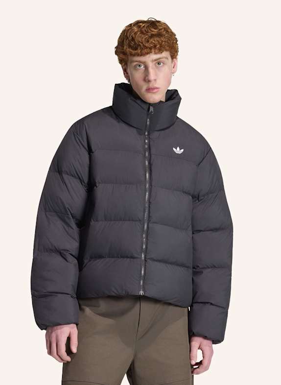 adidas Originals REGENJACKE, STEHKRAGEN SCHWARZ