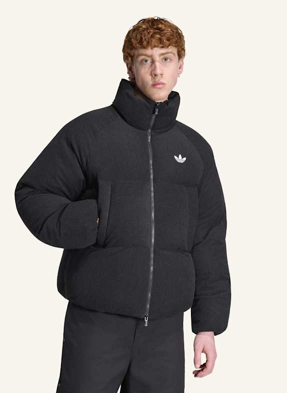 adidas Originals CORDUROY PUFFER JACKE SCHWARZ