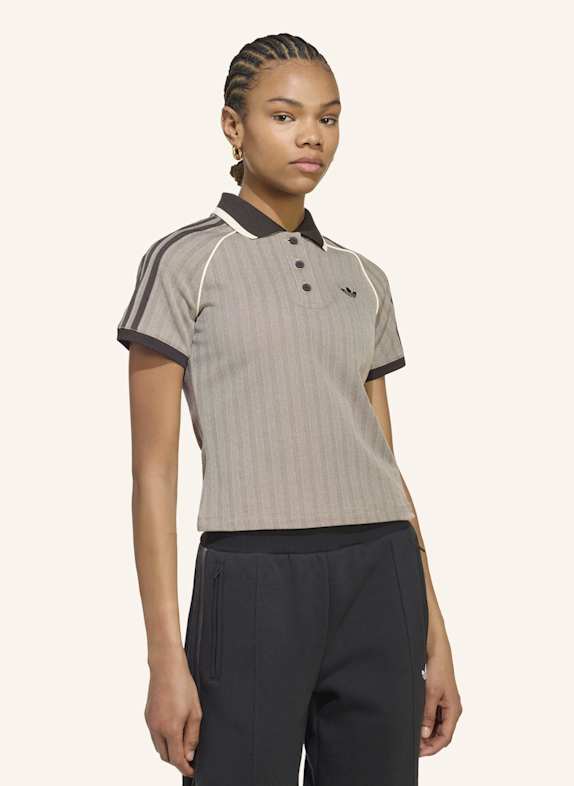 adidas Originals TWEED-POLOSHIRT BRAUN