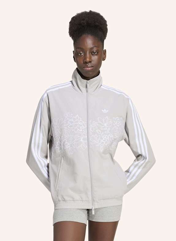 adidas Originals FLORAL GFX FIREBIRD LOOSE ORIGINALS JACKE GRAU