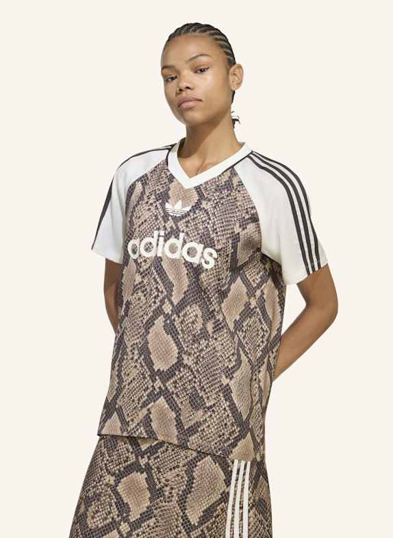 adidas Originals SATIN JERSEY, SCHLANGENPRINT BEIGE