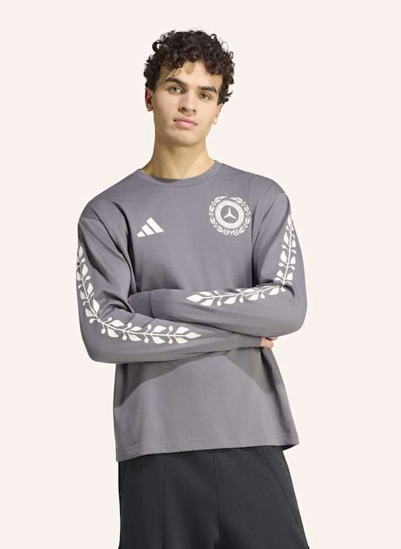 adidas MERCEDES-AMG PETRONAS FORMULA 1 TEAM SILVER ARROWS LONGSLEEVE GRAU / WEISS