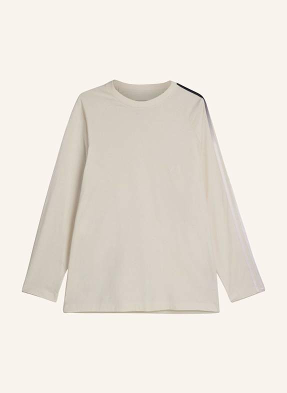 Y-3 Y-3 OVERSIZE LONGSLEEVE T-SHIRT MIT FARBVERLAUFSSTREIFEN WEISS