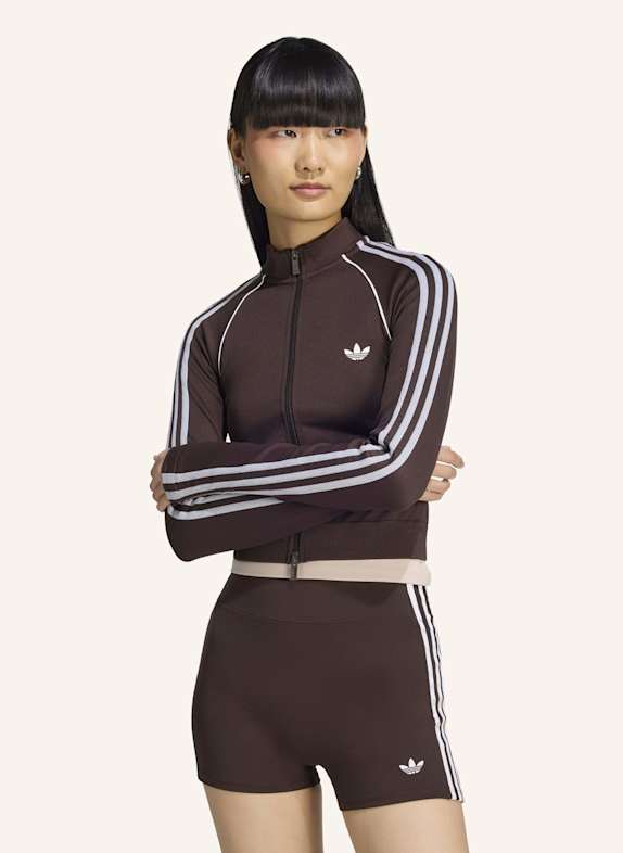 adidas Originals ESSENTIALS 3-STREIFEN TRACK TOP, NAHTLOS BRAUN