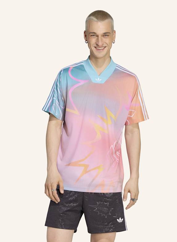 adidas Originals LOVE UNITES AOP JERSEY GRÜN/ GRAU